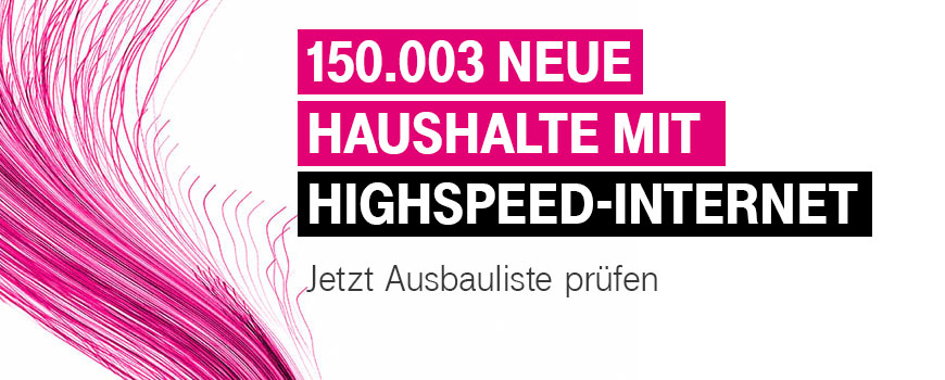 150.003 neue Haushalte im Breitbandausbau verf�gbar