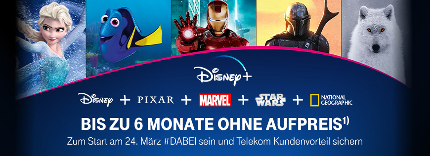 Disney+ bis zu 6 Monate ohne Aufpreis � danach dauerhaft f�r nur 5 � im Monat