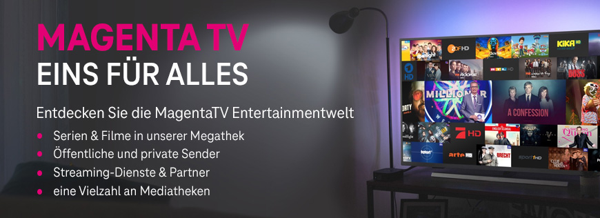 MagentaTV Entertainmentwelt � Mediathek, Megathek und vieles mehr!