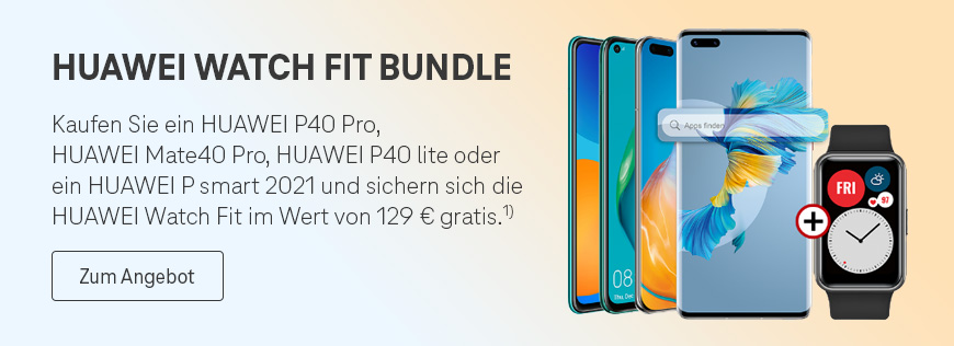 Aktionsverl�ngerung: Weiter fit sparen mit der HUAWEI Herstelleraktion