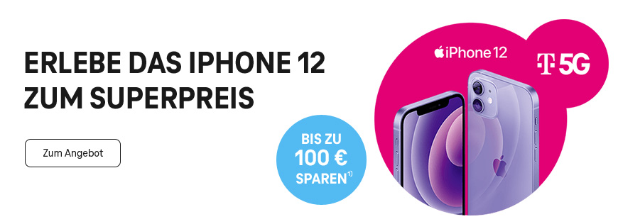 Das Apple iPhone 12 mit 5G zum Superpreis: bis zu 100 � sparen