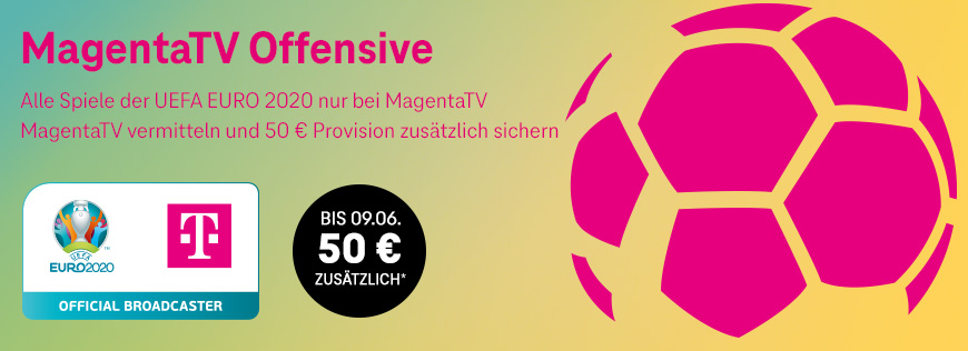 MagentaTV Offensive - Filme, Fernsehen, Fu�ball und 50 � Extra-Provision