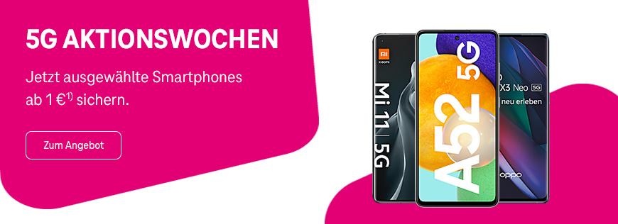 5G Aktionswochen: Attraktive Smartphones ab 1 �