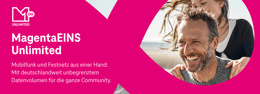MagentaEINS Unlimited: Unbegrenztes Datenvolumen f�r Community Card EINS