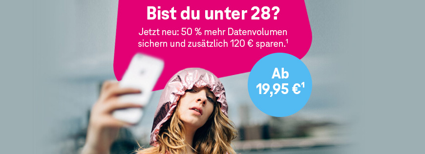 50 % mehr Datenvolumen f�r MagentaMobil Young Tarife ab 01.09.2021 