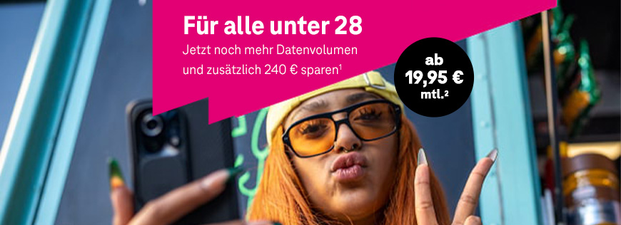 MagentaMobil Young: Grundpreisreduzierung + zus�tzliches Datenvolumen