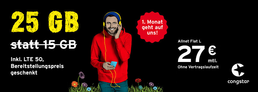Starte in den congstar Allnet Flat Fr�hling