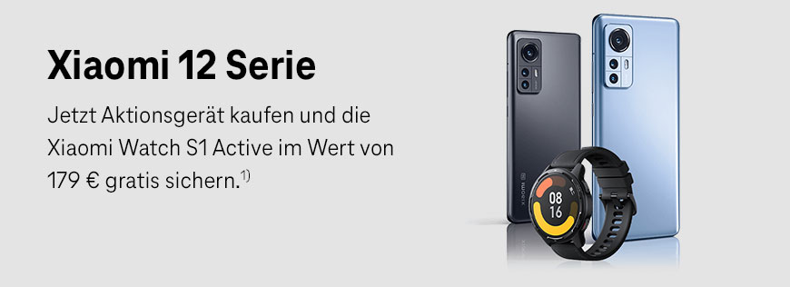 Die neue Xiaomi 12 Serie - Watch im Wert von 179 � gratis sichern