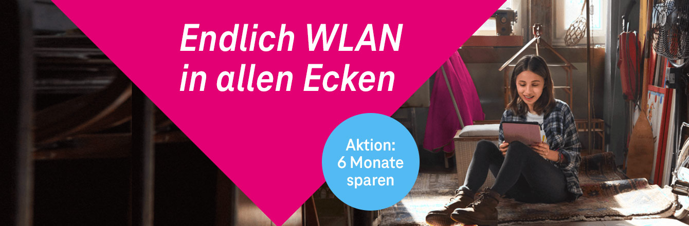 WLAN Comfort-Paket inkl. Router f�r 6 Monate zum halben Preis