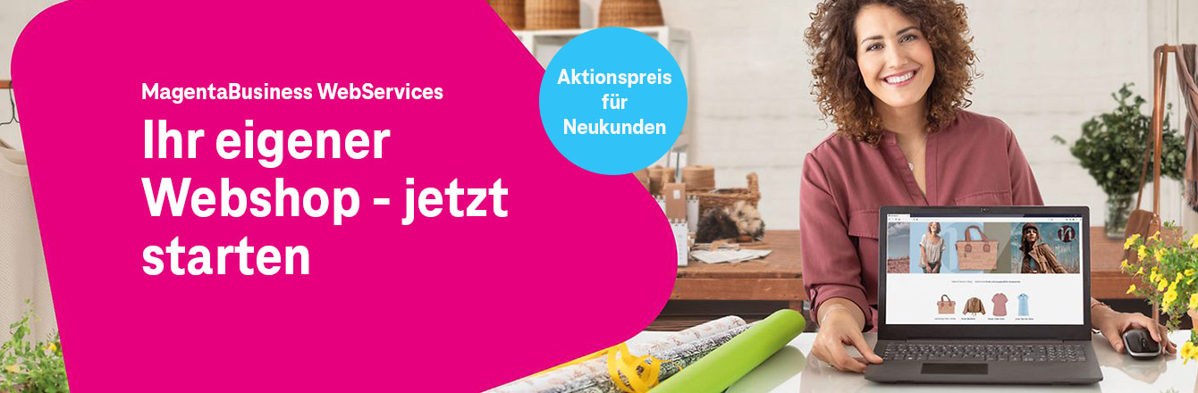 Website, Webshop und Webhosting �ber Telekom Profis vermitteln