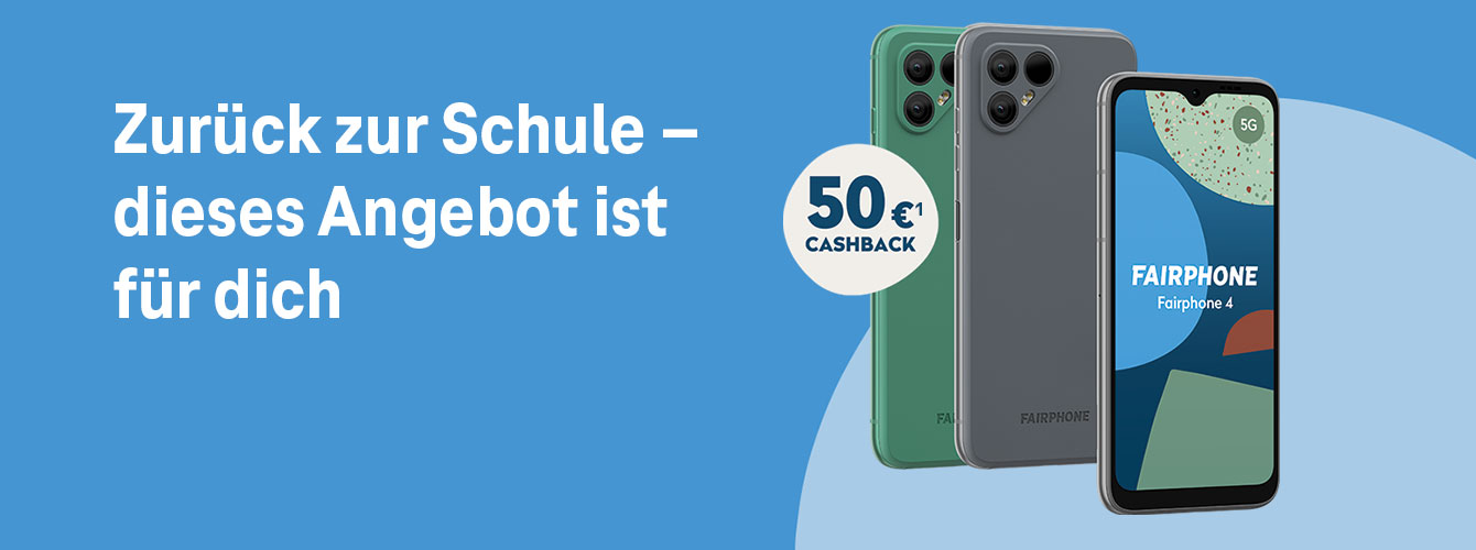 Das Fairphone 4 kaufen und 50 � Cashback erhalten!