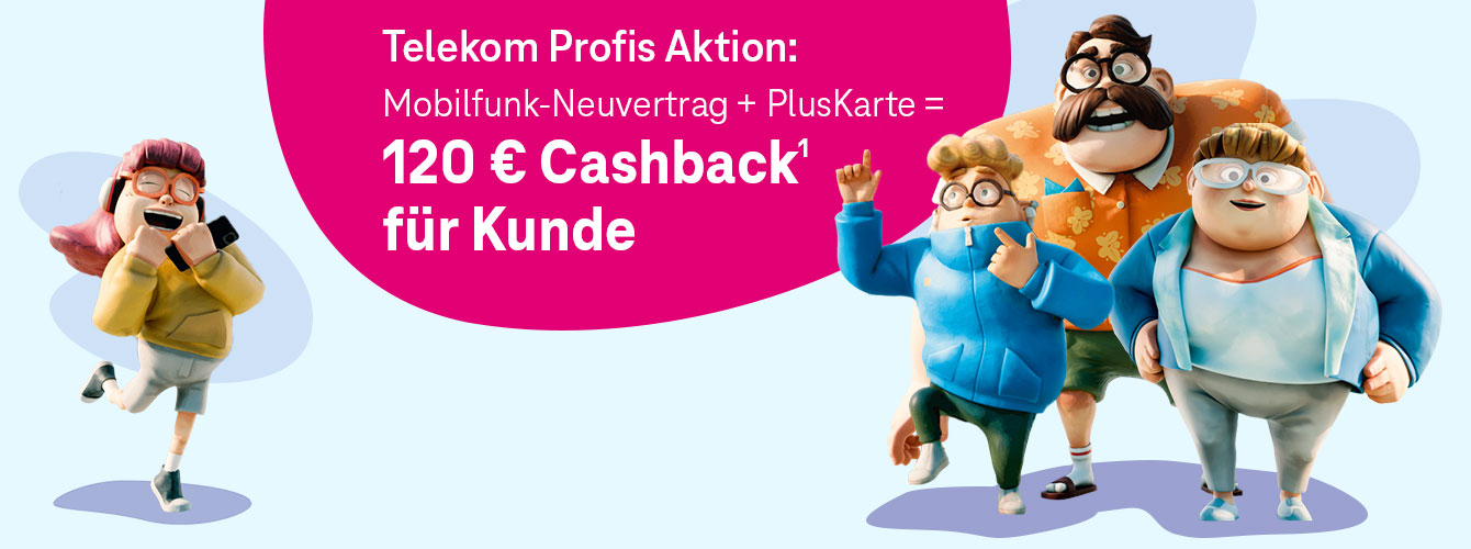 💶Telekom Profis Aktion � 120 � Cashback f�r Kunde