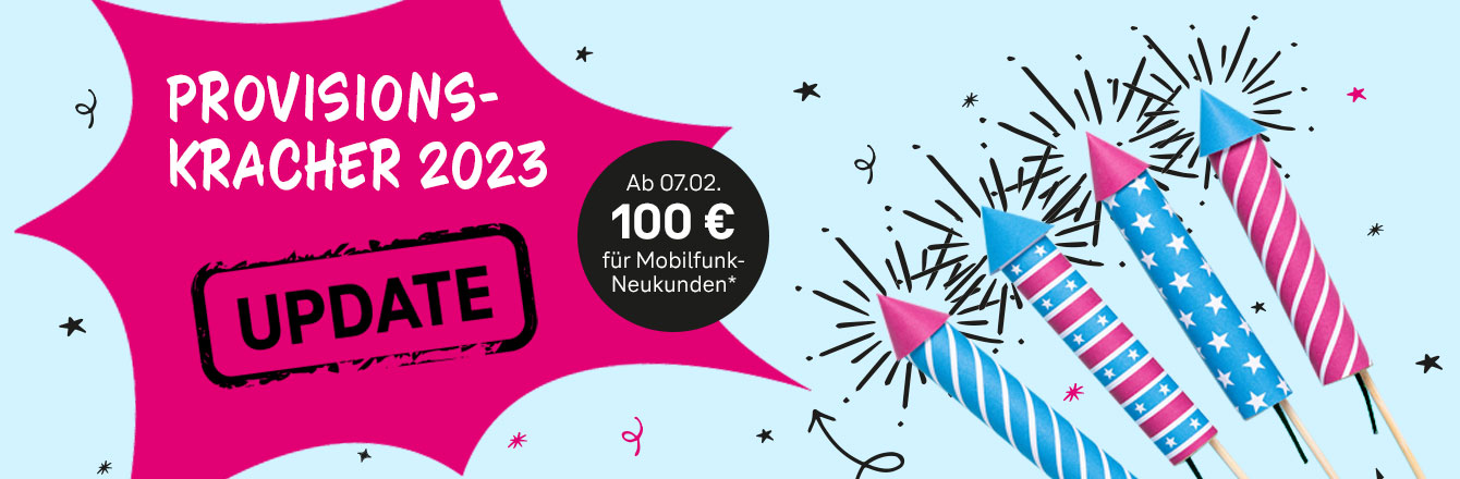 Mobilfunk-Provision bis 28.02.: Erh�hung auf 100 � f�r Neuvertr�ge