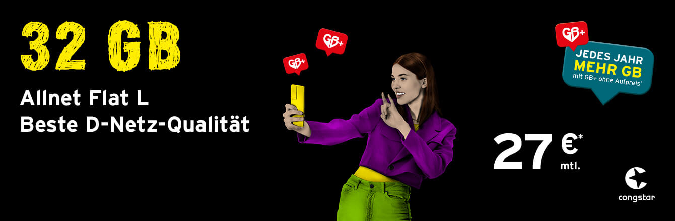 congstar Allnet Flat L � jetzt mit 32 GB Datenvolumen
