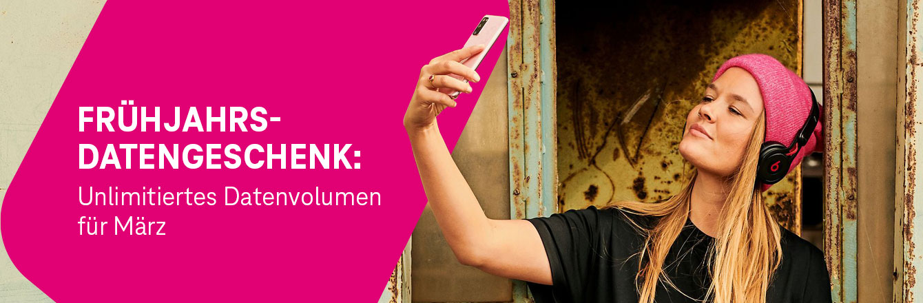 Fr�hjahrs-Datengeschenk: Unlimitiertes Datenvolumen f�r M�rz