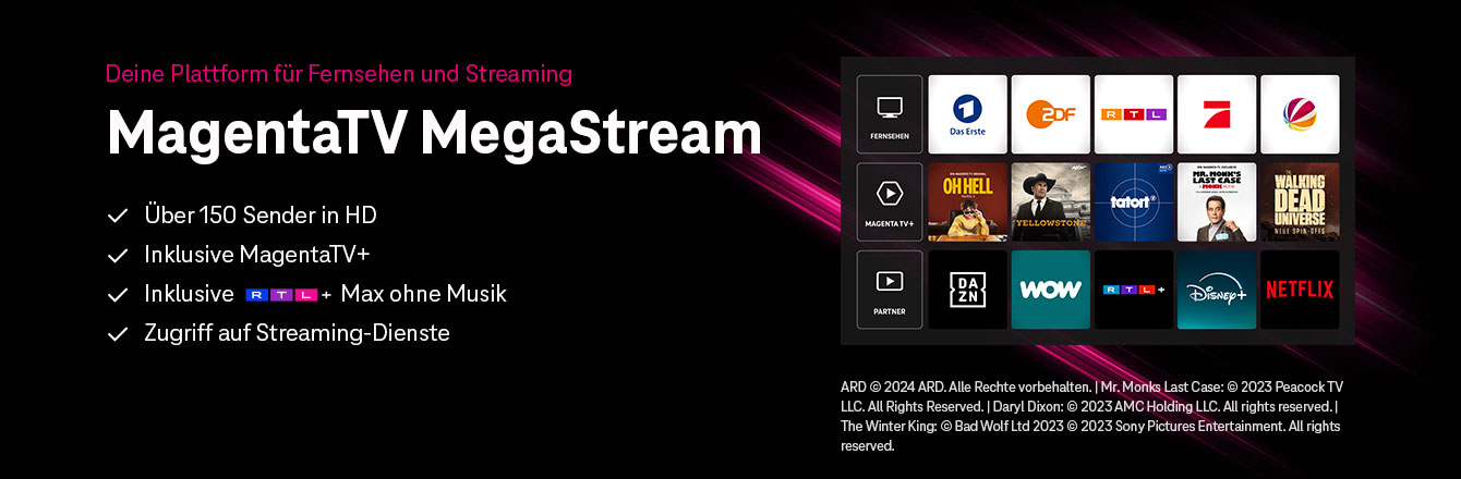 Verl�ngert: 6 Monate MagentaZuhause mit MagentaTV f�r 19,95 �