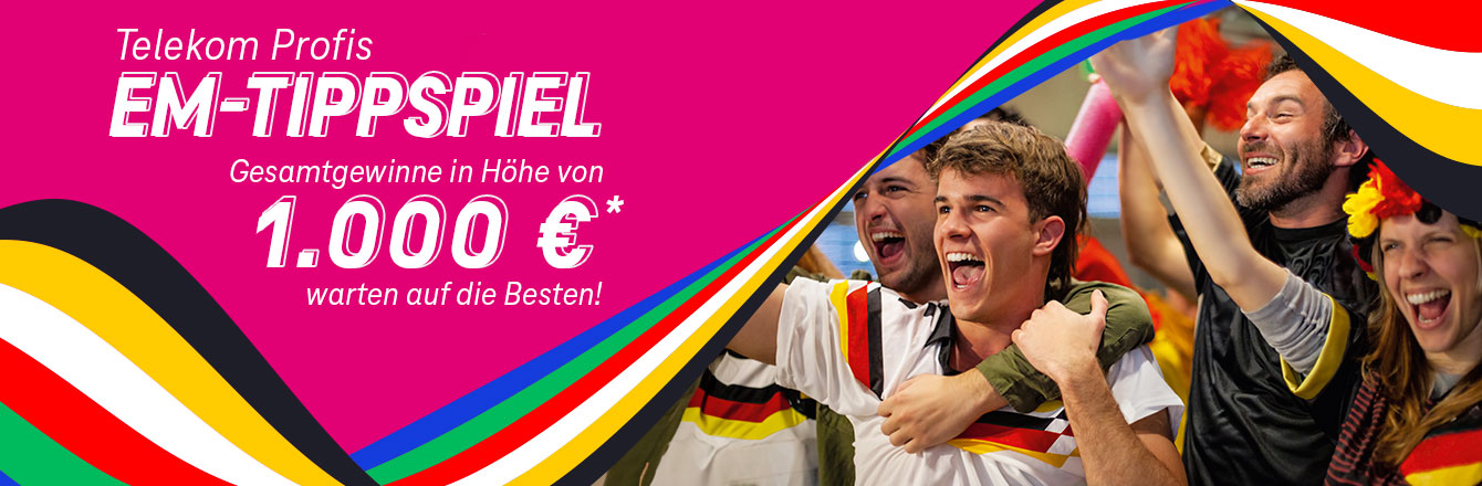 NEU: Telekom Profis EM-Tippspiel - 1.000 &euro; Gewinne im Tippspieltopf