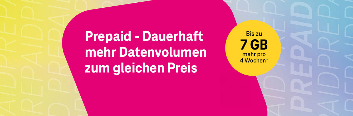 Verl�ngert: Mehr Datenvolumen bei den MagentaMobil Prepaid Tarifen 