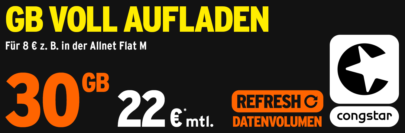 congstar Sommerspecial: Refresh - F�r 8 � wie am Monatsanfang surfen