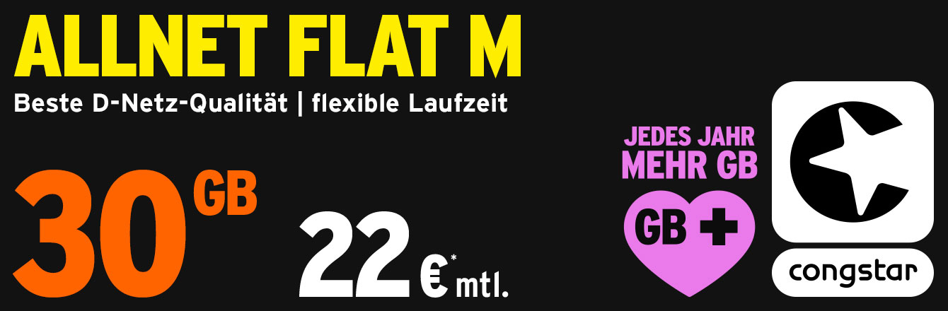 Die perfekte Allnet Flat f�r Online-Allrounder &ndash; Jetzt mehr Datenvolumen sichern! 