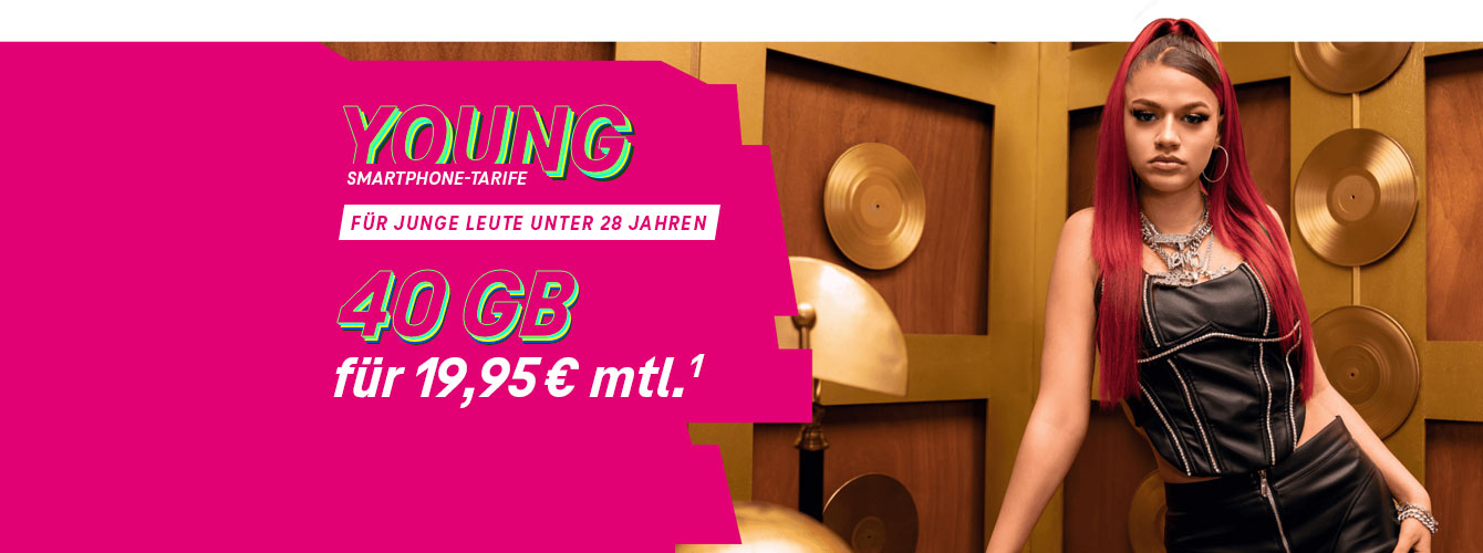 Aktion: MagentaMobil S Young: 40 GB f�r 19,95&nbsp;&euro;