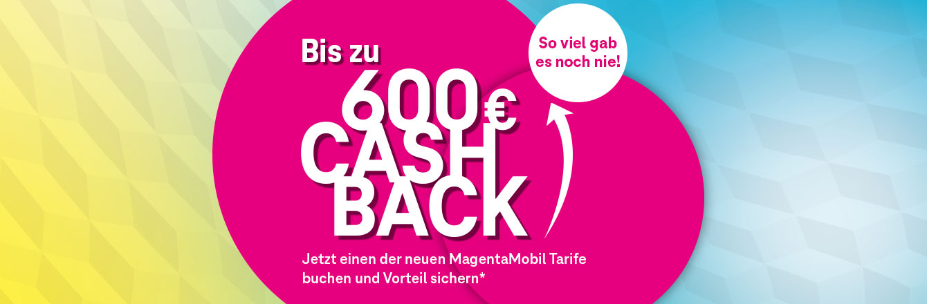 Bis zu 600&nbsp;&euro; Cashback f�r Mobilfunktarife erhalten