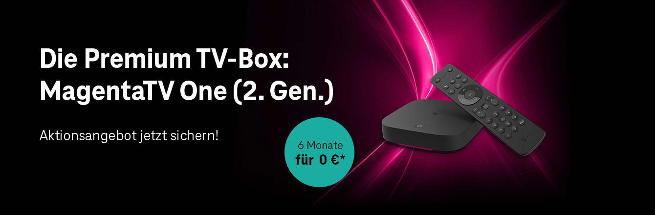 MagentaTV One Aktion - 6 Monate f�r 0 � oder einmalig 77 �