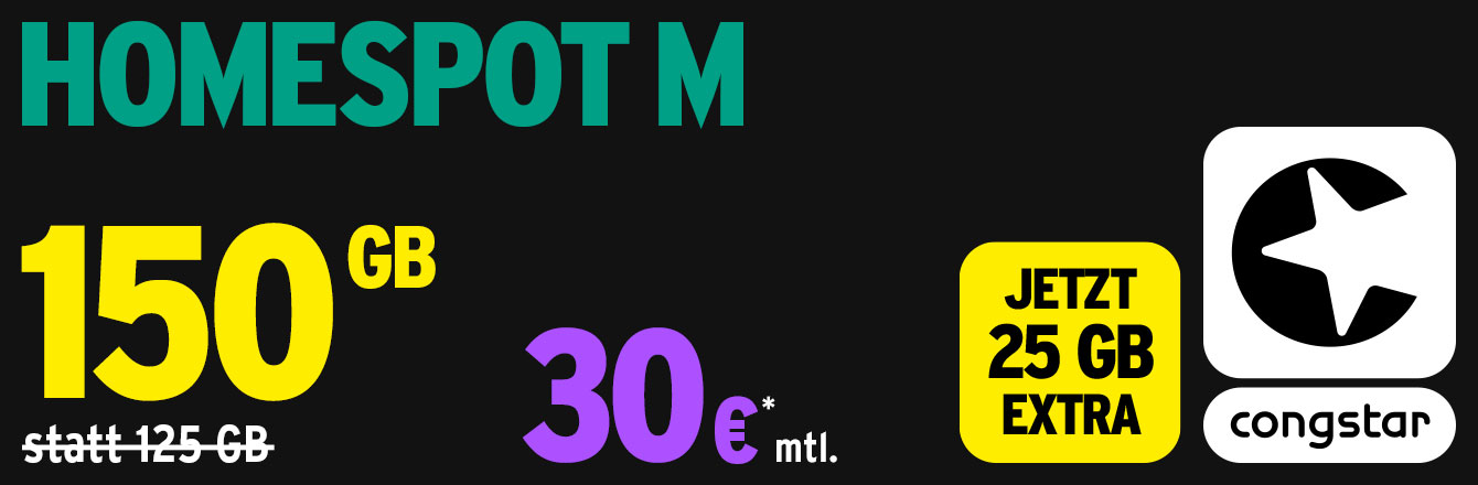 congstar: 0 � Bereitstellungspreis bei Allnet Flats und Homespot