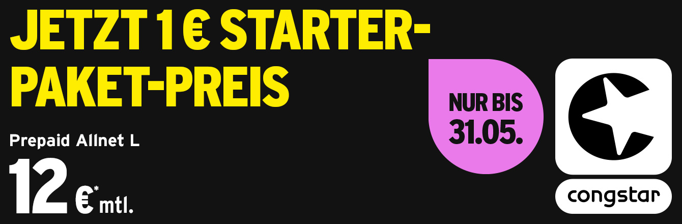 Mehr Daten, gleicher Preis � jetzt Starterpaket f�r nur 1 � sichern!