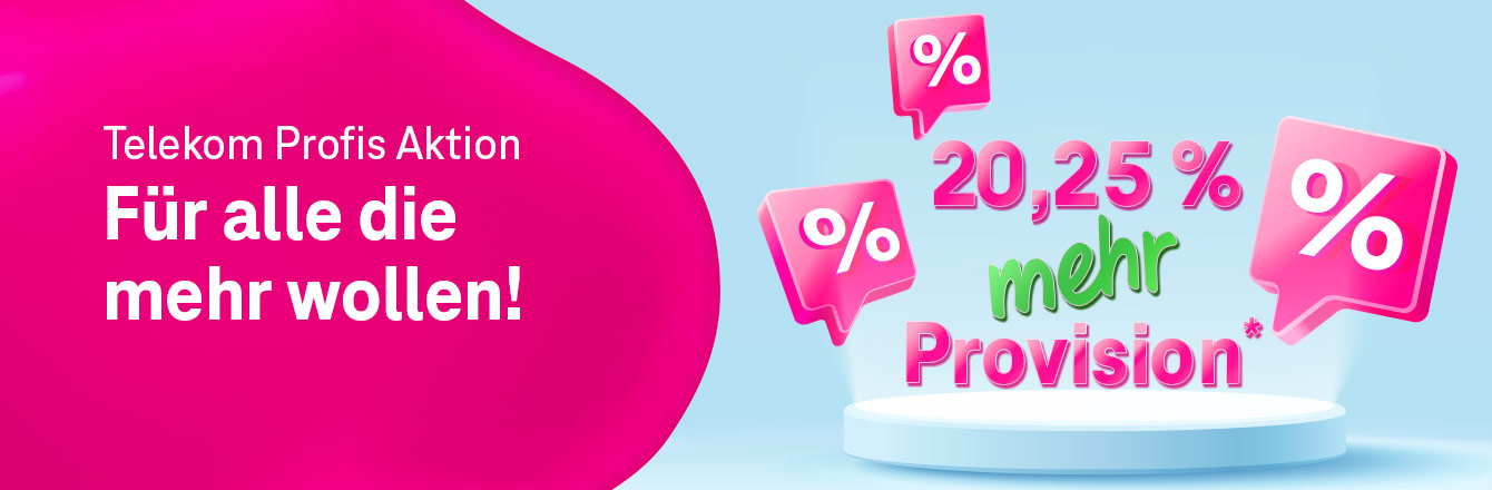 Nur noch bis 30.09.: Jetzt 20,25 % Extra-Provision sichern!