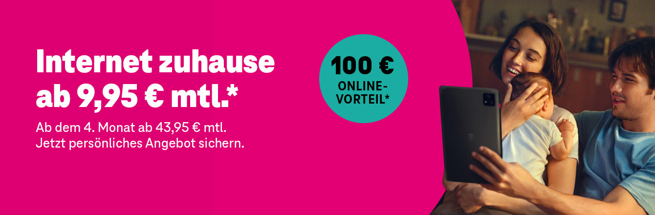 MagentaZuhause & Glasfaser &ndash; schon ab 9,95&nbsp;&euro; starten