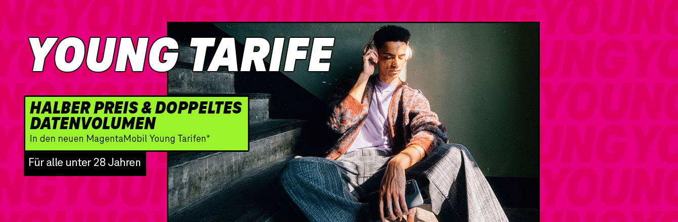 Halber Preis und doppeltes Datenvolumen f�r alle unter 28! 