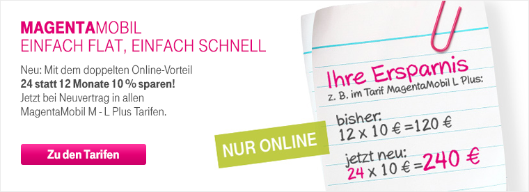 10% sparen! Ganze 24 Monate doppelten Online-Vorteil genie�en