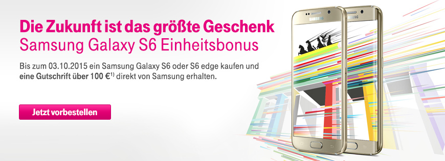 Nur noch kurze Zeit: 100 � Einheitsbonus sichern