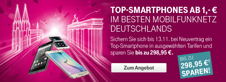 Top-Smartphones ab 1,- � im besten Mobilfunknetz Deutschlands