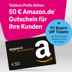 Telekom Profis Aktion 50 � Amazon Gutschein
